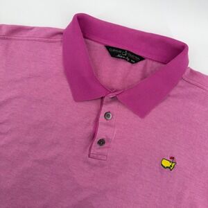 Masters Clubhouse Collection Pink Polo Shirt Mens‎ XXL Golf Embroidered Logo